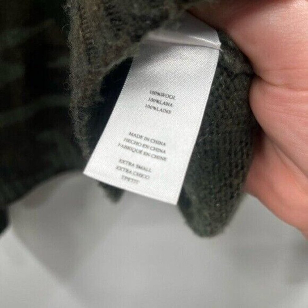 RAILS Perci Camo Wool-Alpaca Long Sleeve Crew Neck Sweater XS - Picture 9 of 10